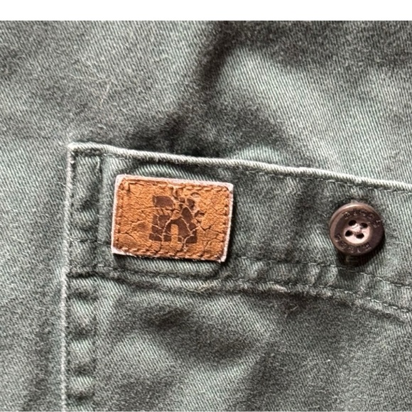 RIGGS Workwear by Wrangler Heavyweight Green Utility Shirt Size L - Picture 5 of 5